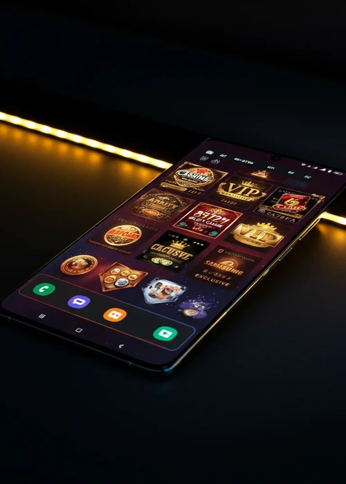 Hall d'entree Shiny Wilds Casino avec animations lumineuses et menu principal